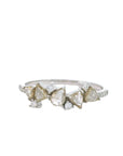 White Gold and Diamond Stacking Ring