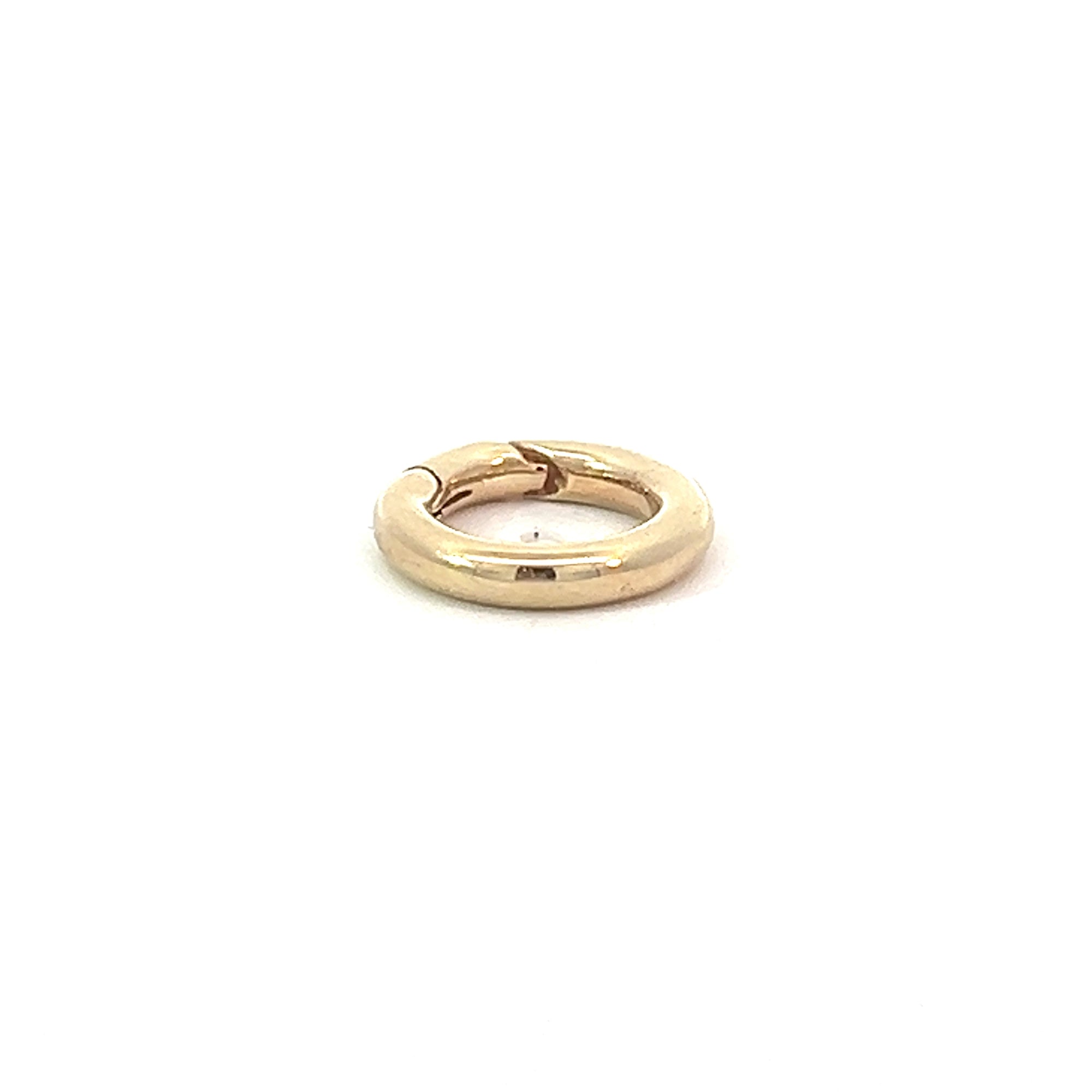 14k Gold Large Round Enhancer Clip