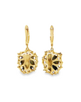 Geode and Diamond Drop Earring