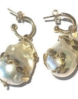 Vine Wrapped Pearl Earring Charms