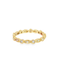 Scalloped Diamond Eternity Band