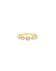 East to West Pear Cut Diamond Eternity Ring