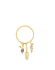 In The Garden 14k Yellow Gold Charm Ring