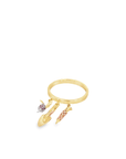 In The Garden 14k Yellow Gold Charm Ring