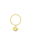 18k Yellow Gold and Sapphire Charm Stacking Ring No. 3