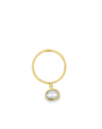 18k Yellow Gold and Sapphire Charm Stacking Ring No. 5