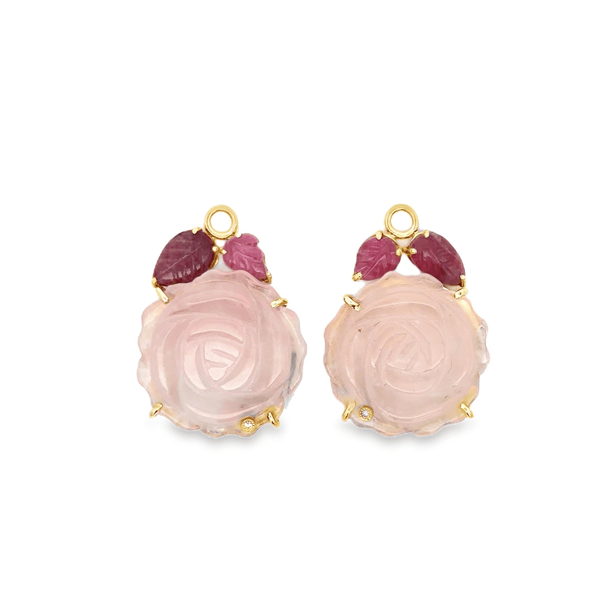 Rose Flower Earring Charms