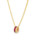 Ruby Pendant Slide Charm Pendant