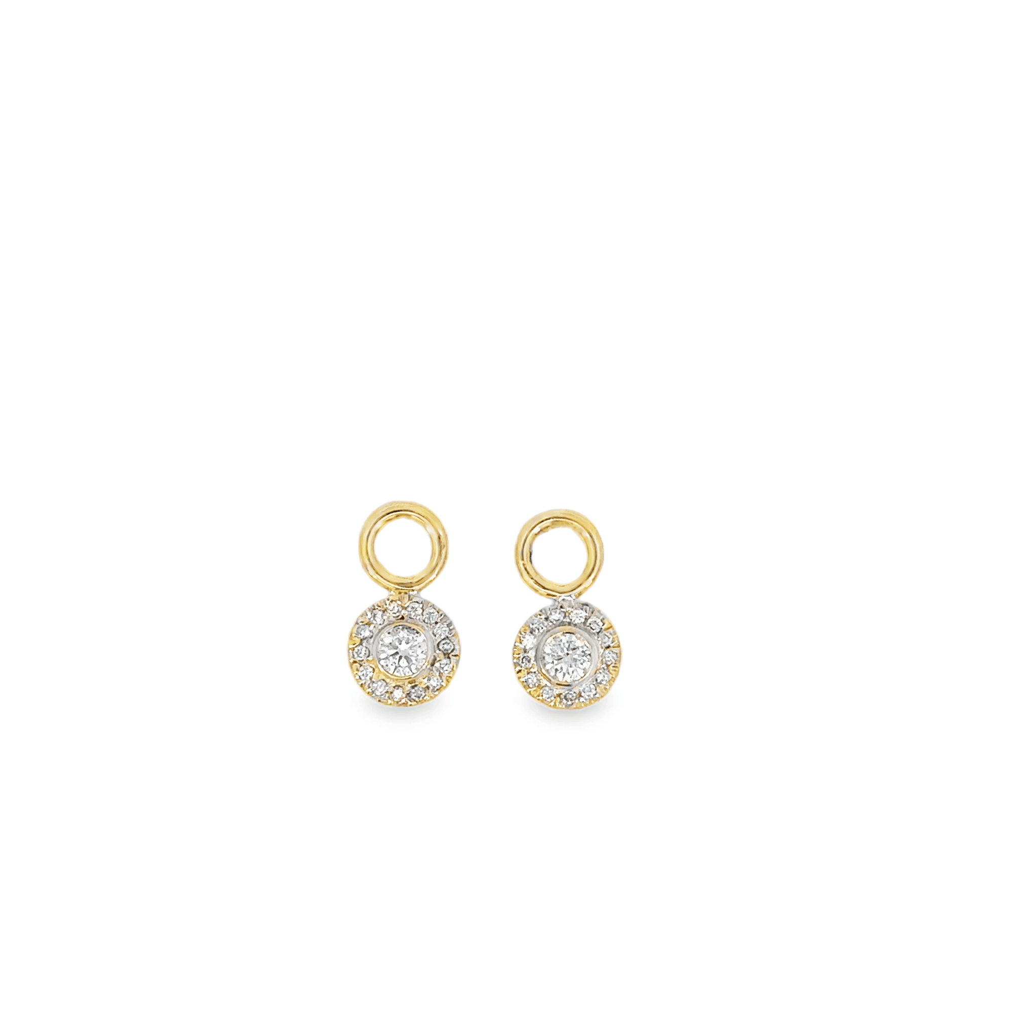 Diamond Halo Mini Earring Charms
