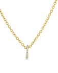Slim Pave Diamond Slide Pendant