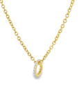 Slim Pave Diamond Slide Pendant