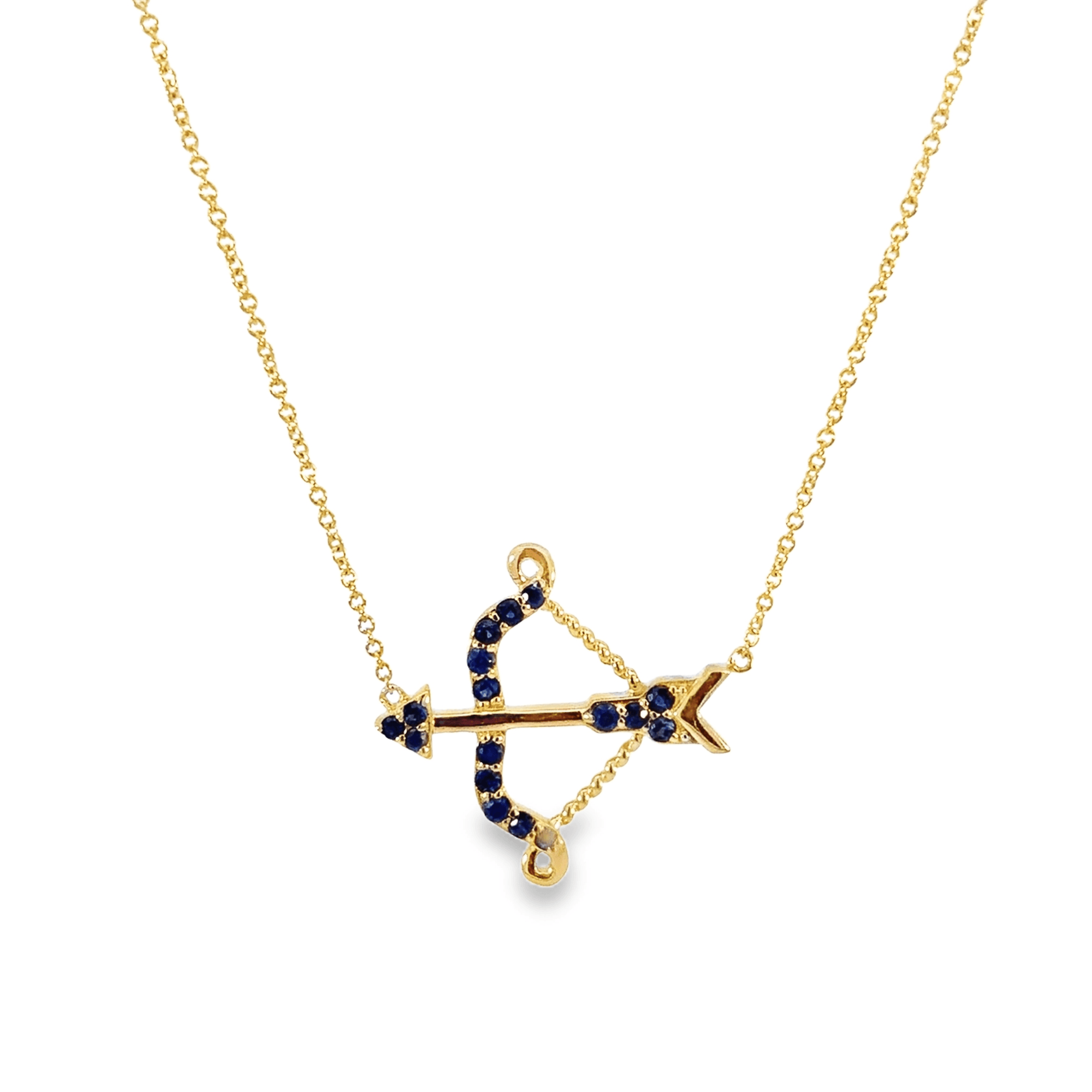 Sapphire Arrow Necklace