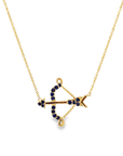 Sapphire Arrow Necklace