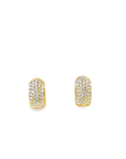 Diamond Chubby Huggie Earrings