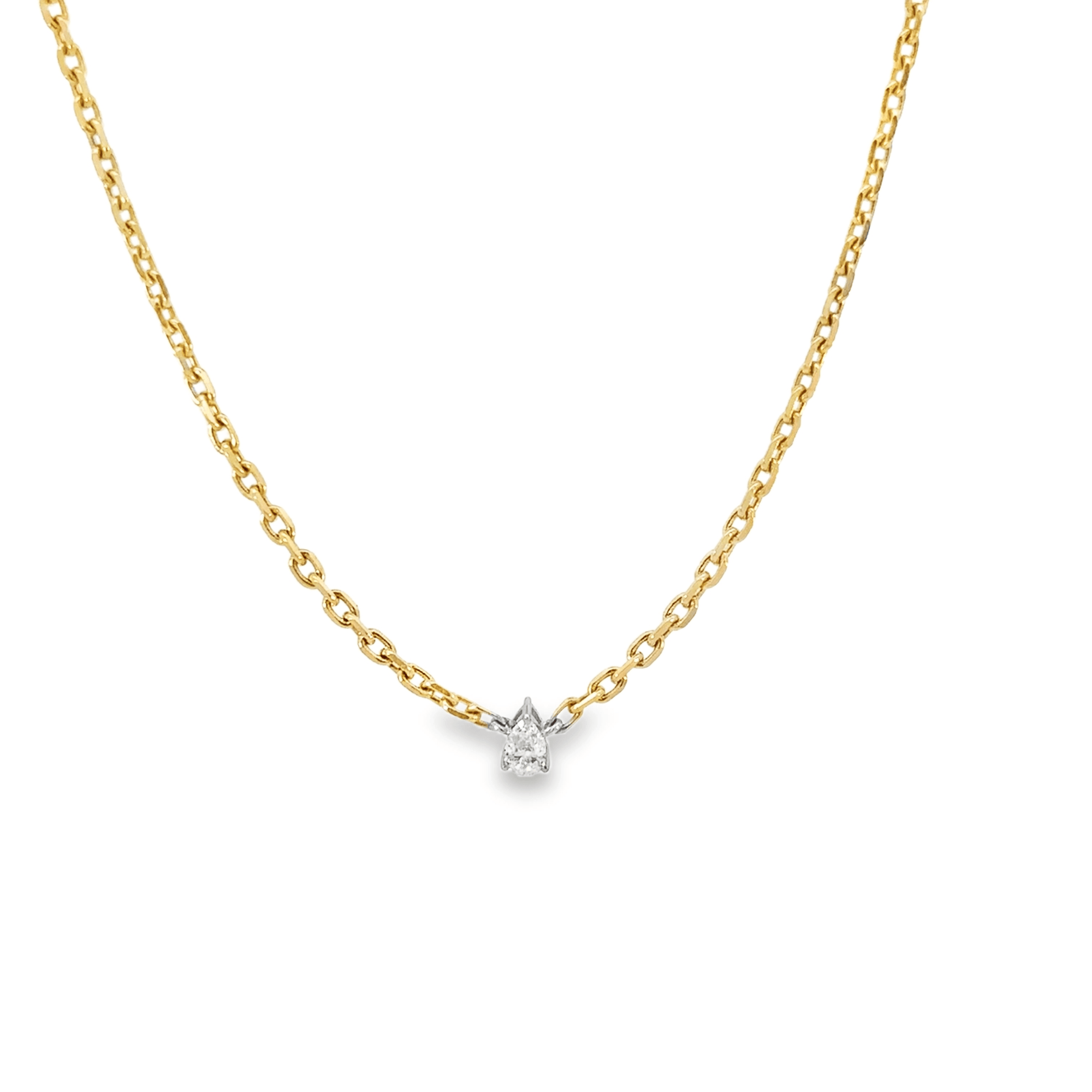 Diamond Marquise Solitaire Necklace