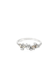 White Gold and Diamond Stacking Ring