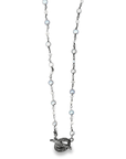 Oxidized Silver and Pearl Necklace