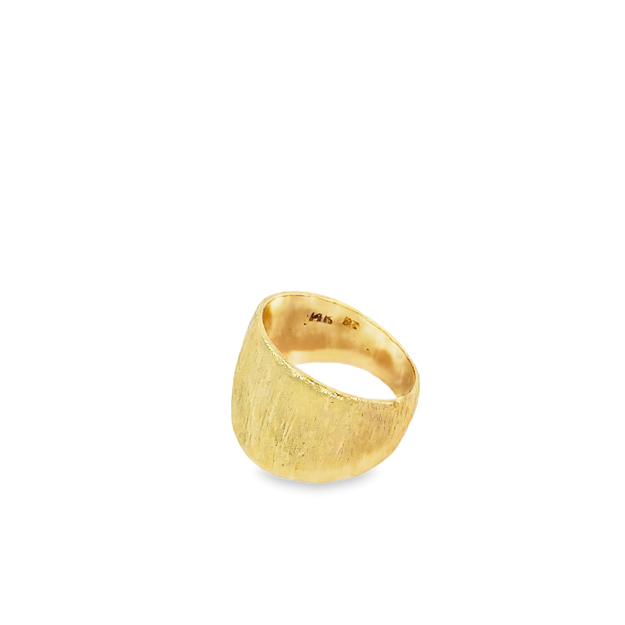 Florentine Wide Tapered Ring