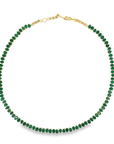 Ophelia Pear Cut Emerald Tennis Necklace