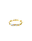 Twisted Twig Diamond Eternity Triple Band Set (14k Yellow Gold and Diamonds)