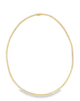 Classic Diamond Tennis Necklace (14k Yellow Gold and Diamonds)