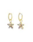 The Lilac Tanzanite Earring Charms (14k Yellow Gold, Tanzanite, Diamonds)