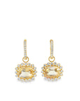 The Tess Earring Charms (14k Yellow Gold, Citrine, and Diamonds)