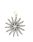 The Carlyle Pendant (14k Yellow Gold, Diamonds, and Oxidized Sterling Silver)