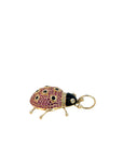 The Lady Luck Pendant (14k Yellow Gold, Ruby, Black Enamel, and Diamonds)