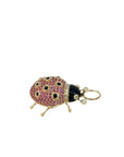 The Lady Luck Pendant (14k Yellow Gold, Ruby, Black Enamel, and Diamonds)