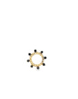 14k Yellow Gold and White Diamond Circle Clip Enhancer
