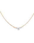 The Lauren Necklace (14k Yellow and White Gold and Diamond)