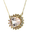 The Camilia Necklace (18k Yellow Gold and Morganite)