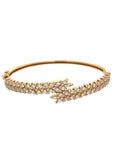 Vine Bypass Bracelet with Diamonds