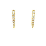 Yellow Gold V Hoops