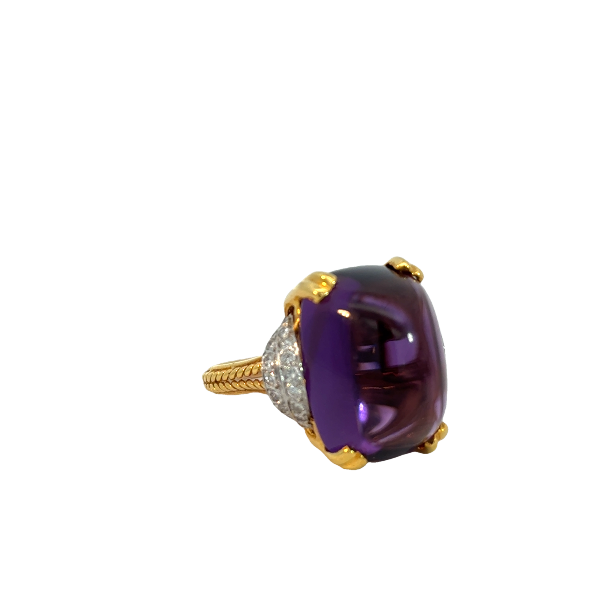 Amethyst Cabachon Ring