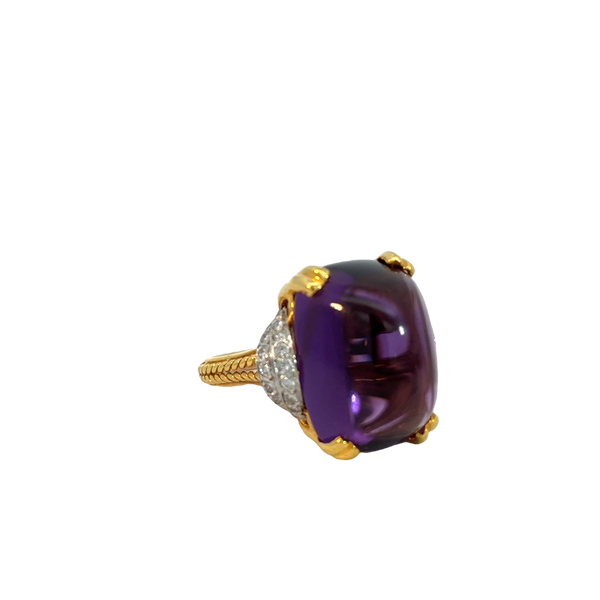 Amethyst Cabachon Ring