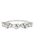 White Gold and Diamond Baguette Ring