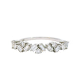 White Gold and Diamond Baguette Ring