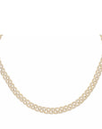 Diamond Braided Chain Necklace