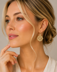 The Bella Earrings (14k Yellow Gold and Diamonds)