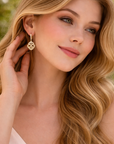 The Bella Earrings (14k Yellow Gold and Diamonds)