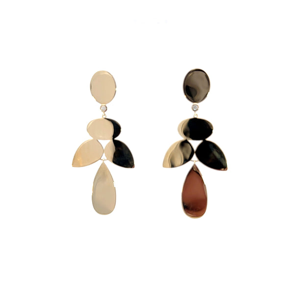 Gold Capri Statement Earrings