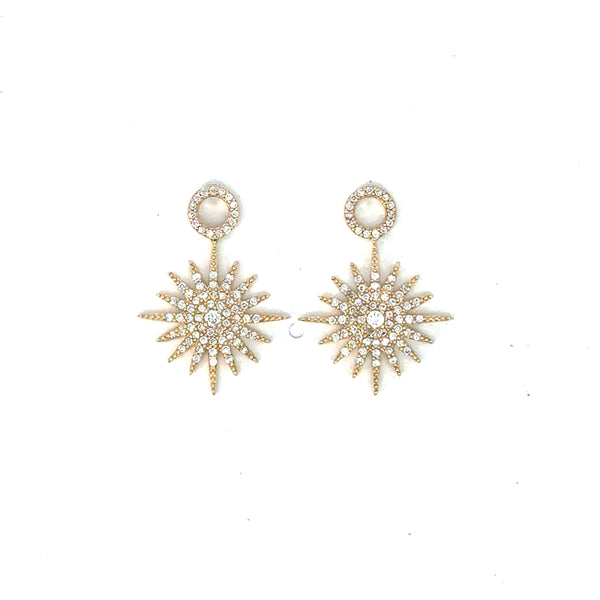 Diamond Starburst Earring Charms