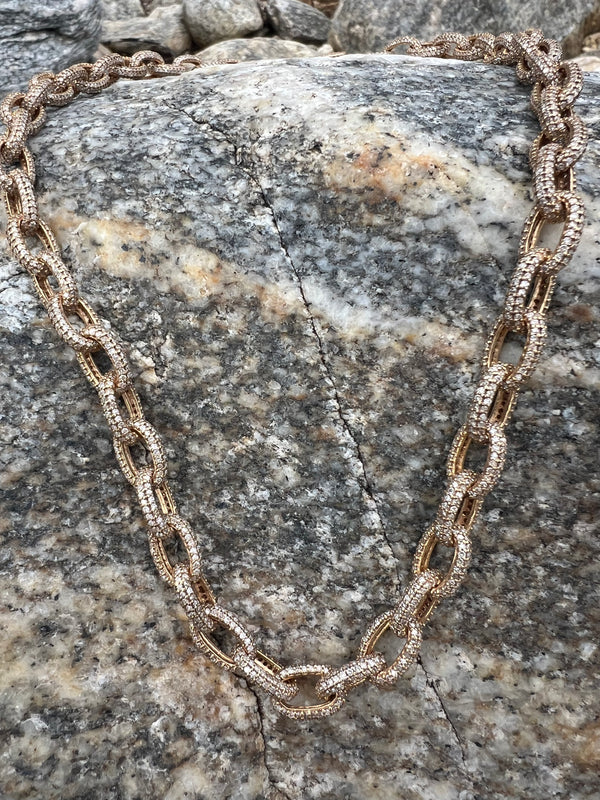 Full Cut Diamond Chain Necklace