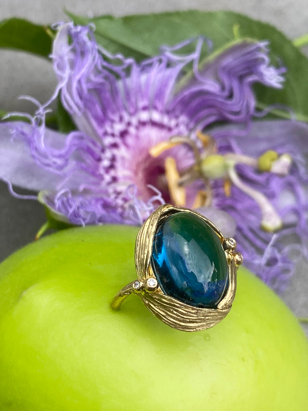 18k London Blue Topaz Ring