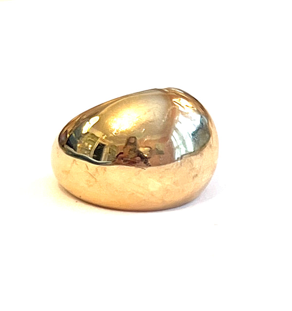 Large Gold Domed Ring