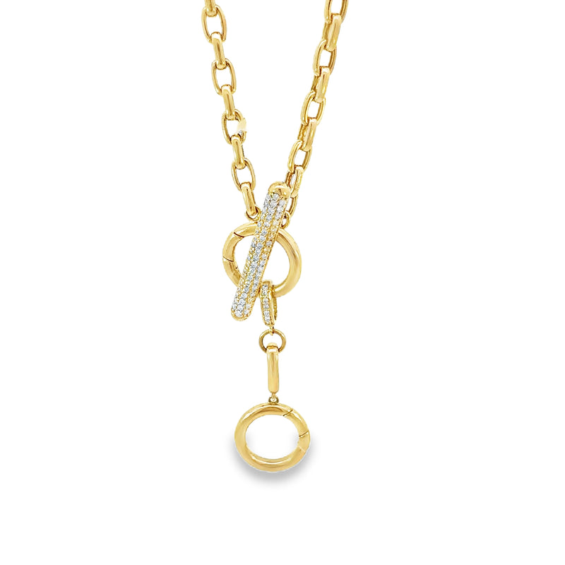 Diamond Toggle Lariat Necklace