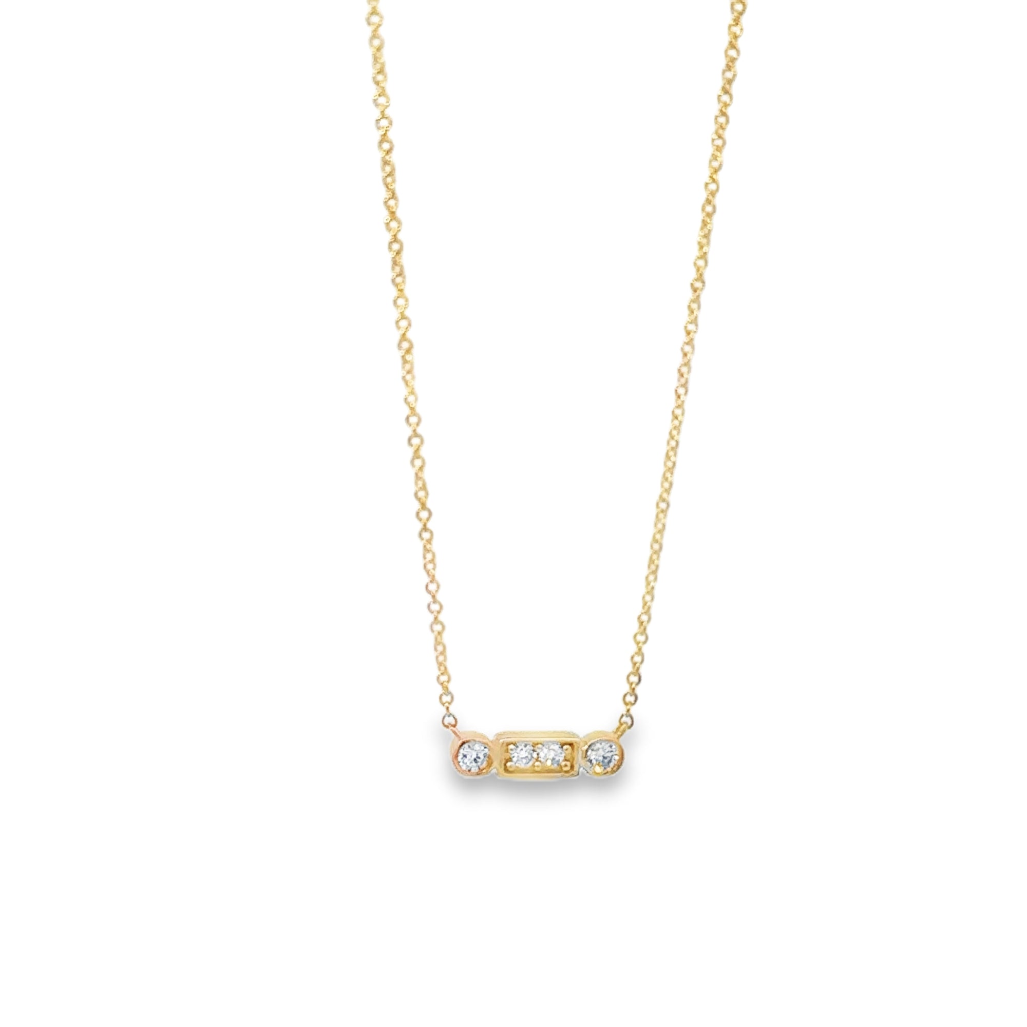 Diamond and Gold Layering Necklace