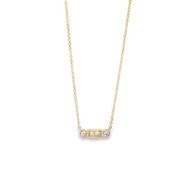 Diamond and Gold Layering Necklace